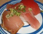 無添くら寿司:まぐろ三点盛り